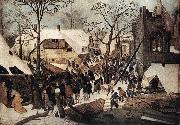 BRUEGHEL, Pieter the Younger Adoration of the Magi df oil painting on canvas